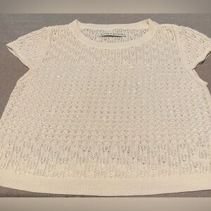 Alice + Olivia Ivory Knit Sweater